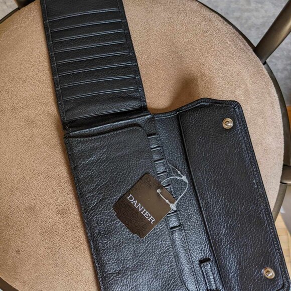 DANIER BLACK LEATHER WALLET - Picture 3 of 6